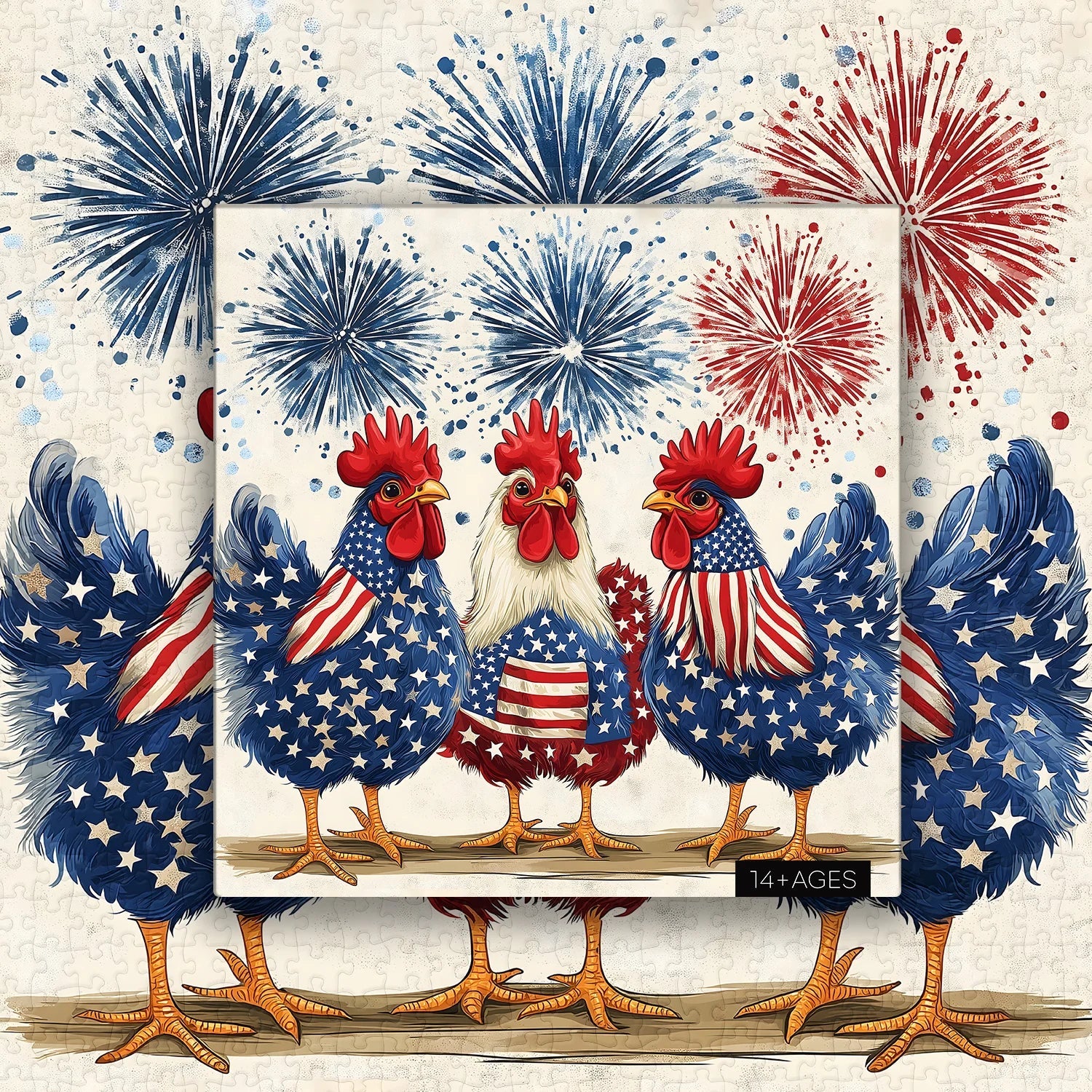 Puzzle Galli Patriottici 1000 Pezzi