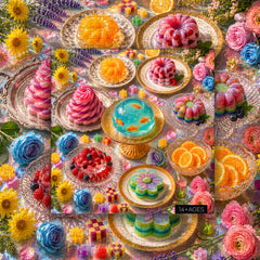 Translucent Vintage Jelly Feast Jigsaw Puzzle 1000 Pieces