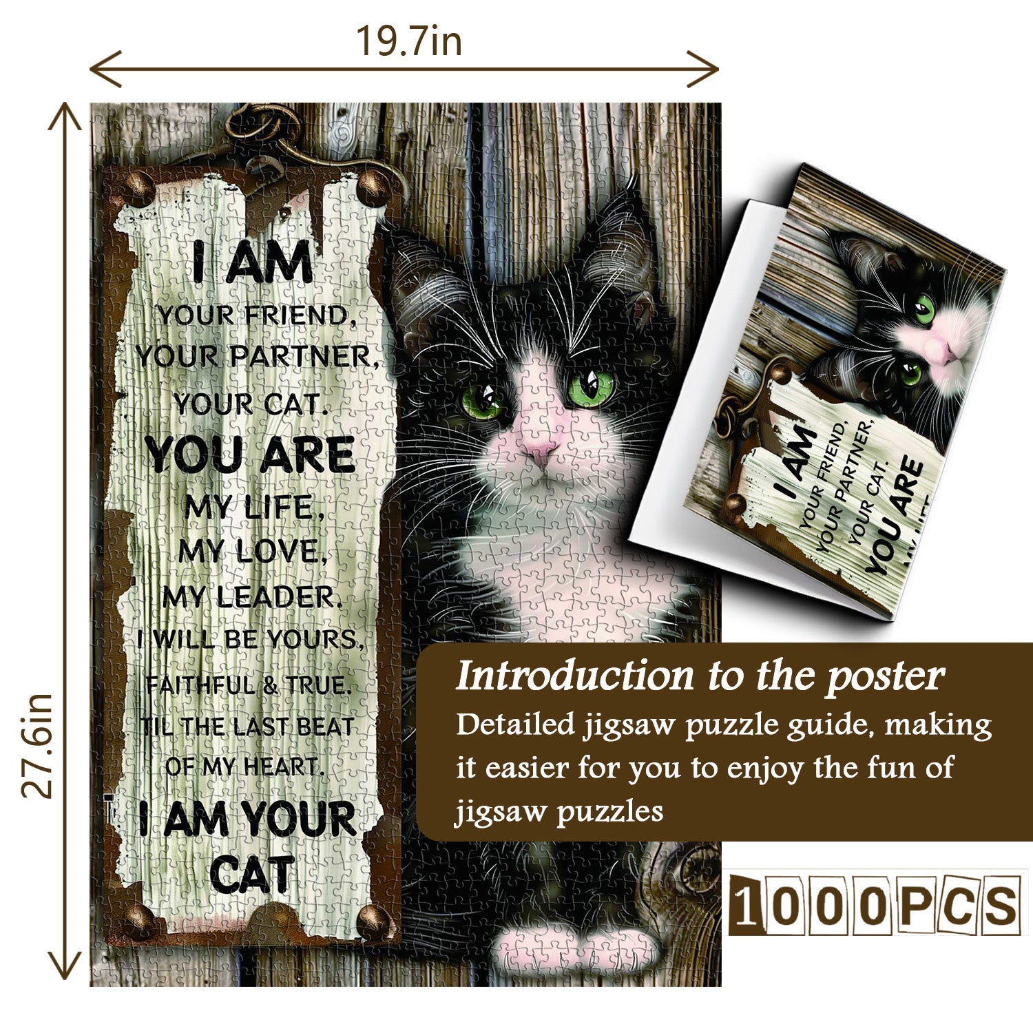 Cat's statement Jigsaw Puzzle 1000 Pieces