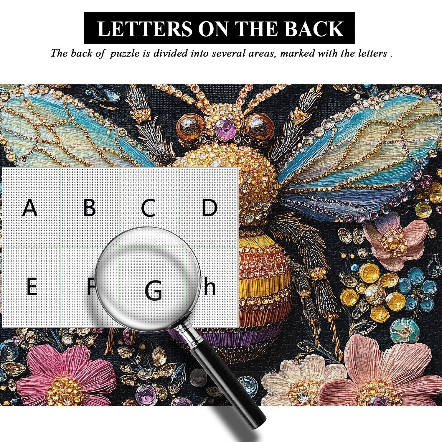 Jeweled Bee Jigsaw Puzzle 1000 Pieces