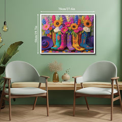 Botas florales rompecabezas rompecabezas 1000 piezas