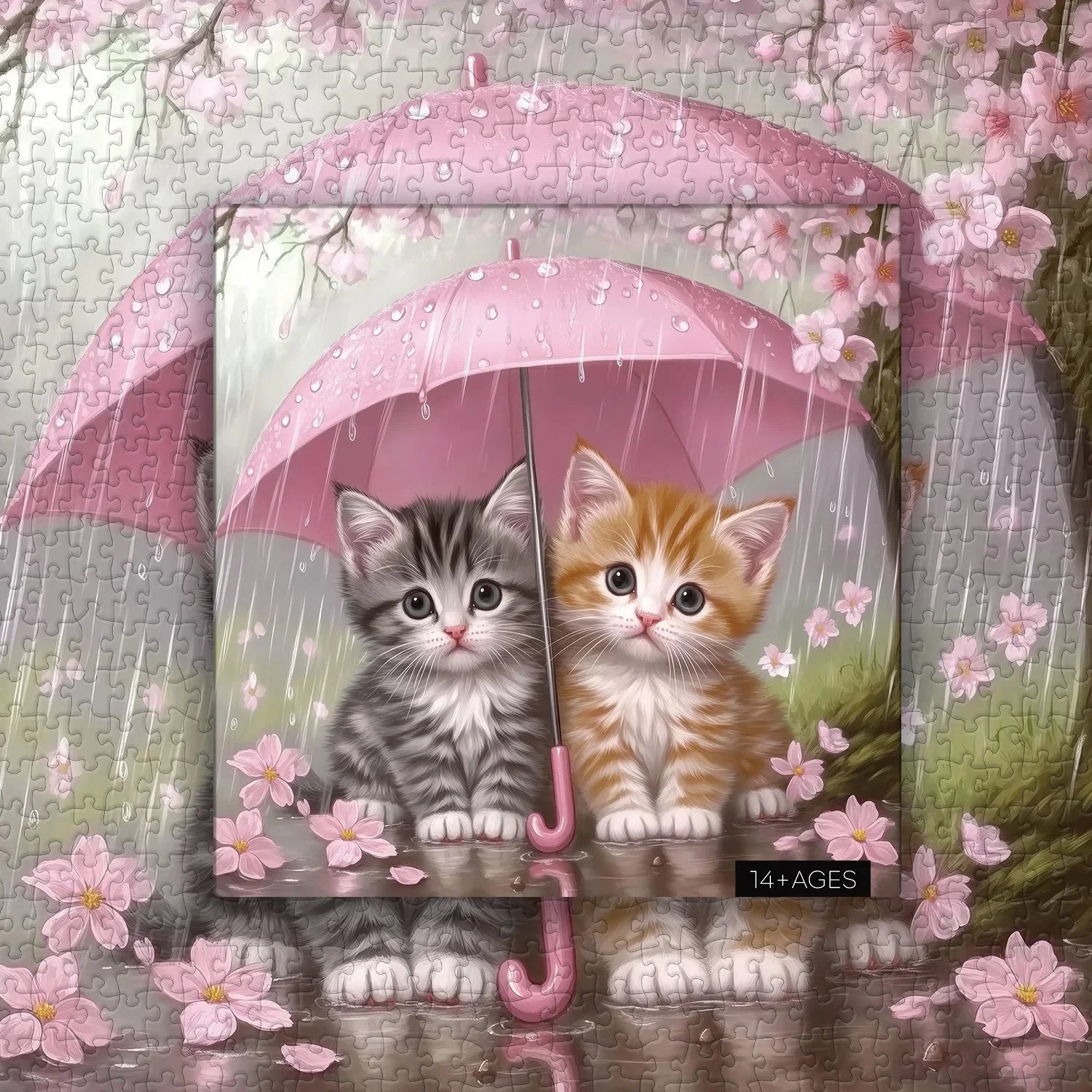 Pioggia gattini puzzle 1000 pezzi