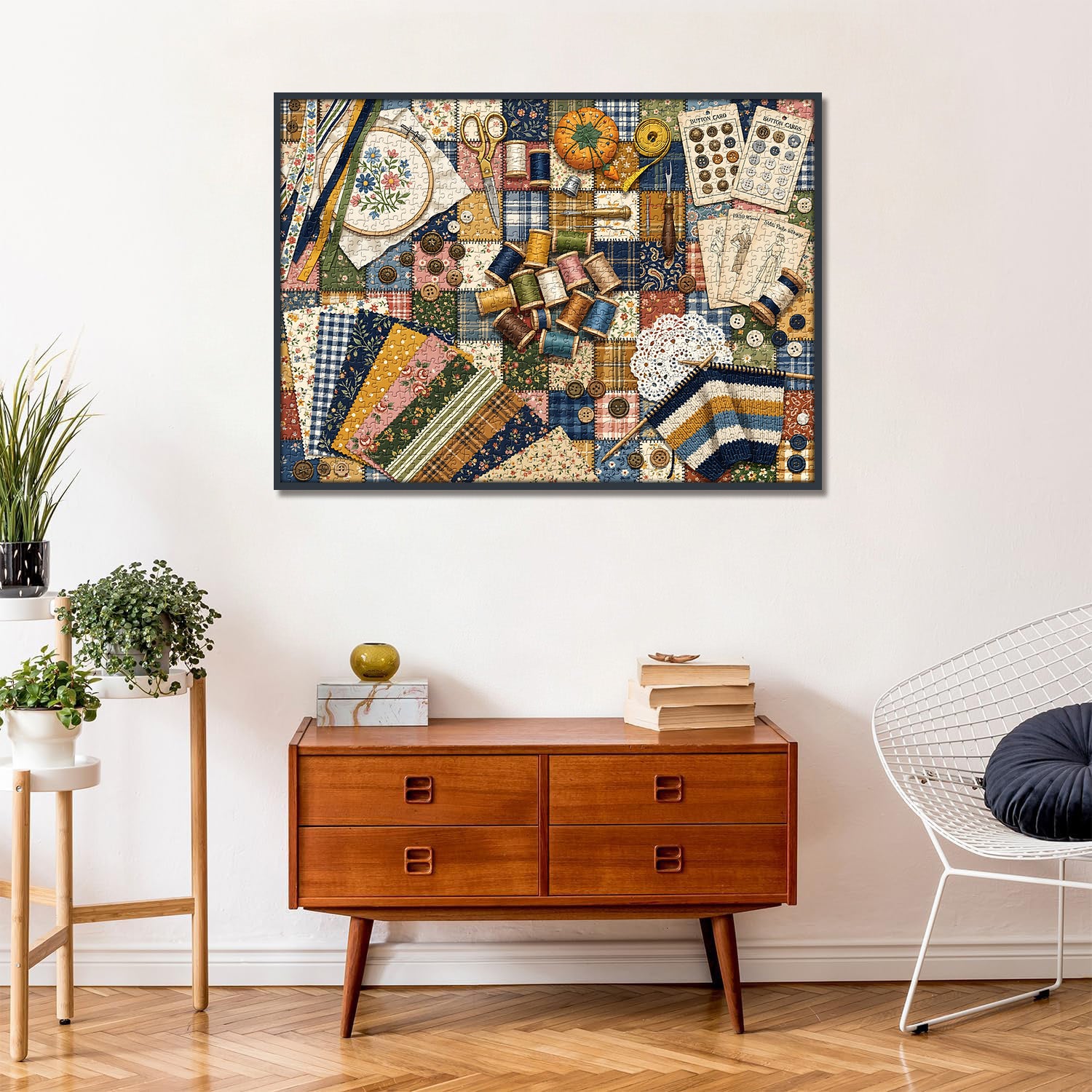 Retro Sewing Craft Jigsaw Puzzle 1000 Pieces