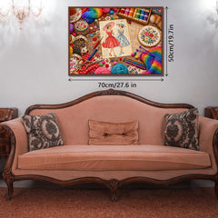 Sewing Treasure Table Jigsaw Puzzle 1000 Pieces
