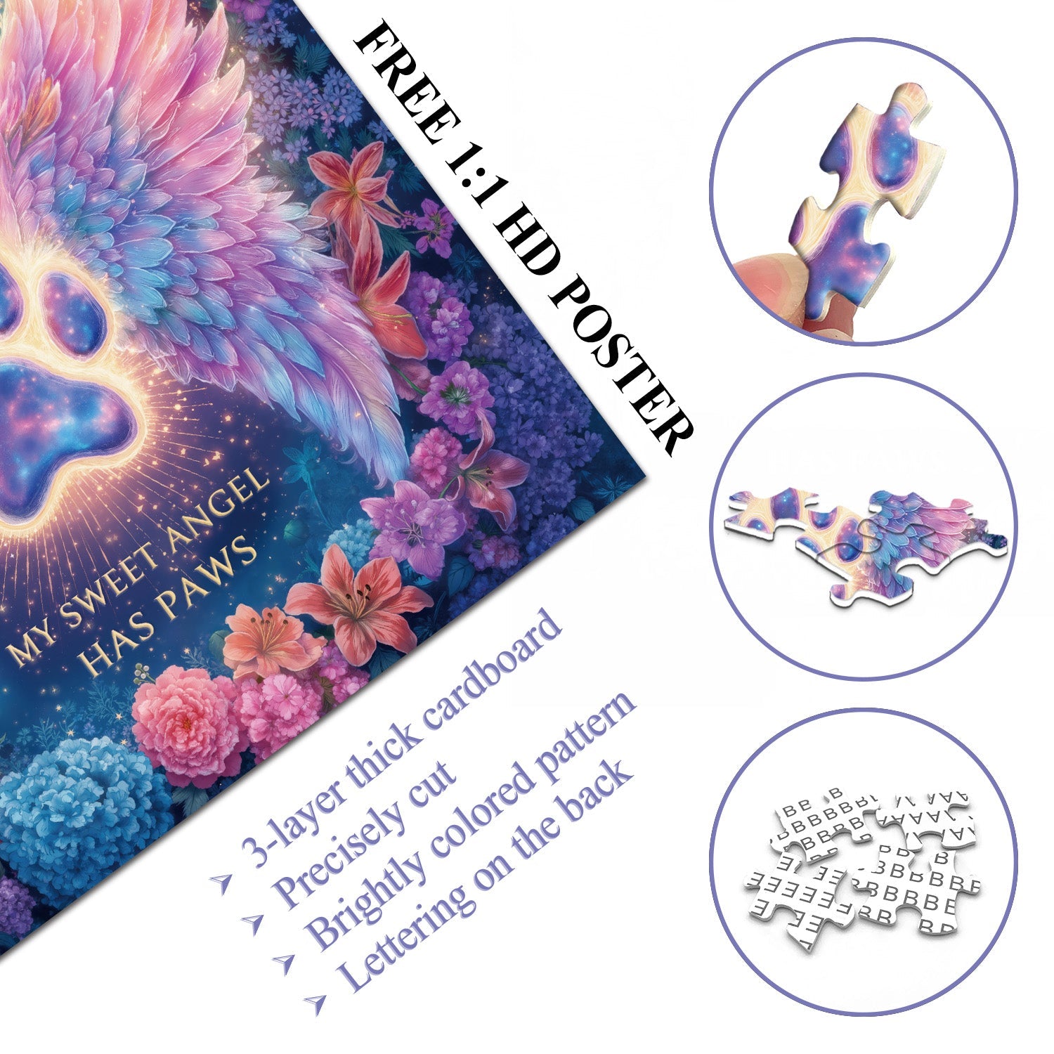 Angel Paws Jigsaw Puzzle 1000 Pieces