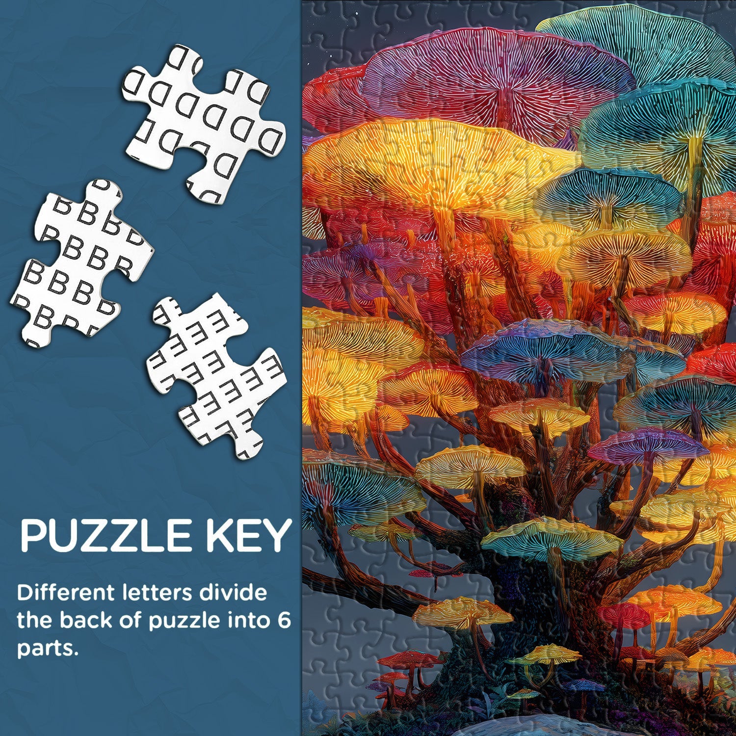 Mushroom Tree Jigsaw Puzzle 1000 Pieces