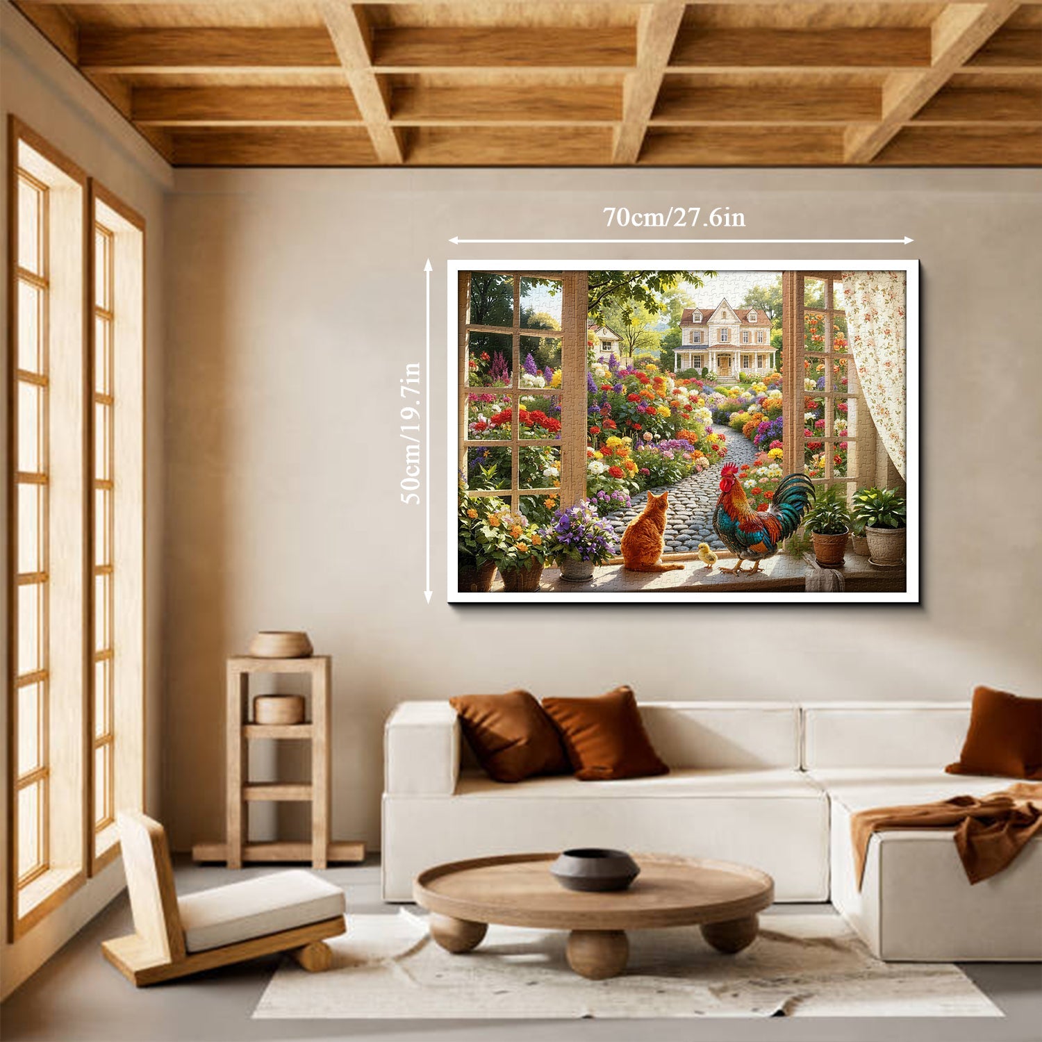 Countryside Window Scene Jigsaw Puzzle 1000 Pieces