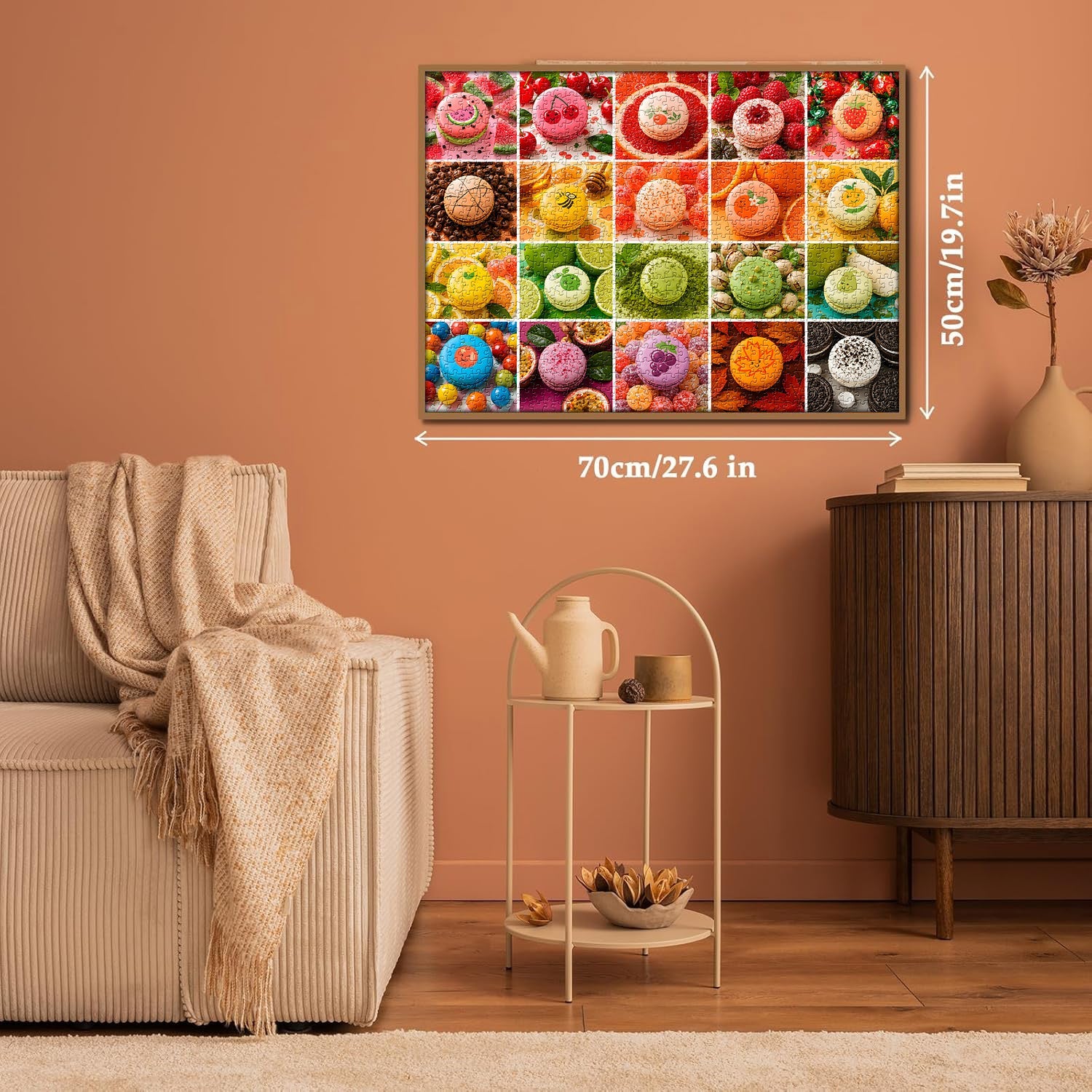 Colorful Macaron dessert Jigsaw Puzzle 1000 Pieces
