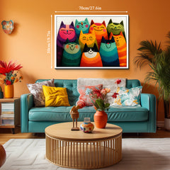 Colorful Cats Jigsaw Puzzle 1000 Pieces