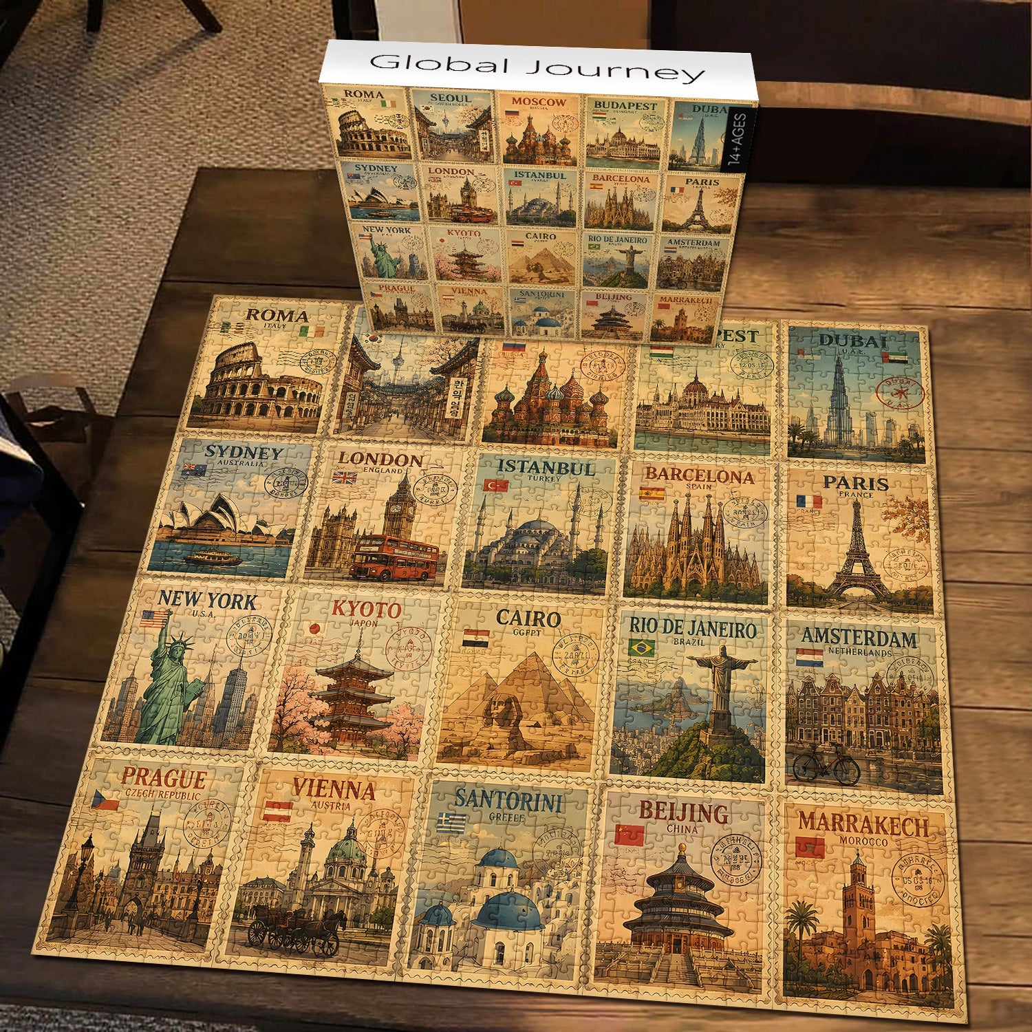 Global Journeys Jigsaw Puzzle 1000 Pieces