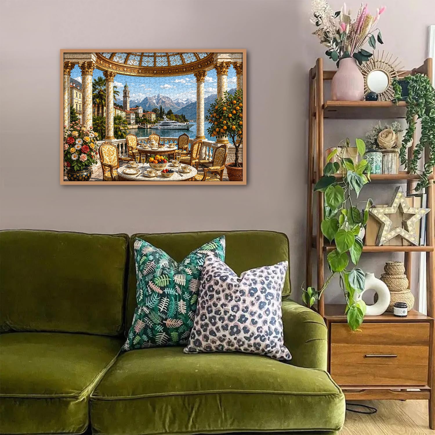 Puzzle con terrazza di lusso mediterranea, 1000 pezzi