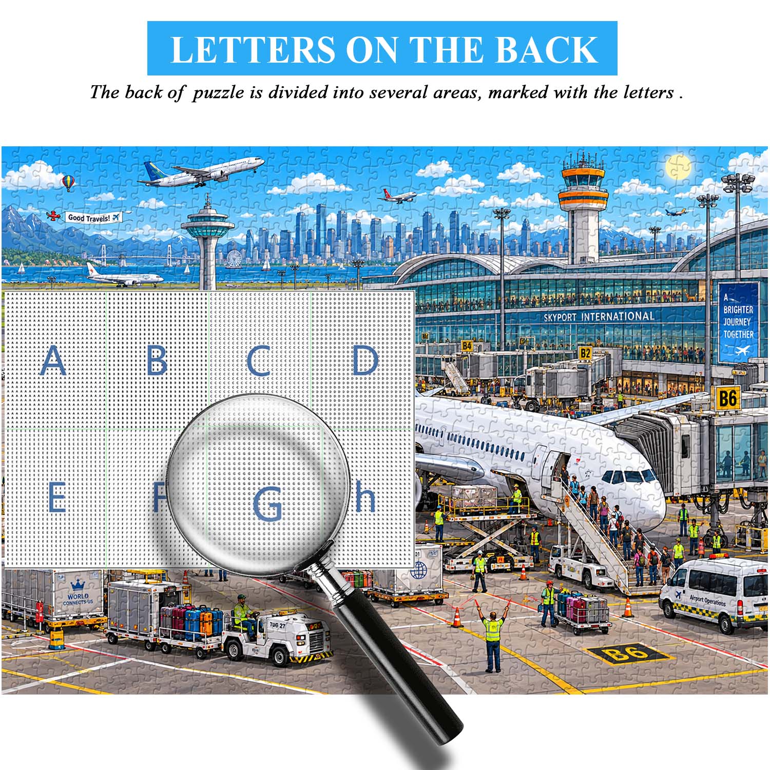 Airport Bustle Jigsaw Puzzle 1000 Pieces