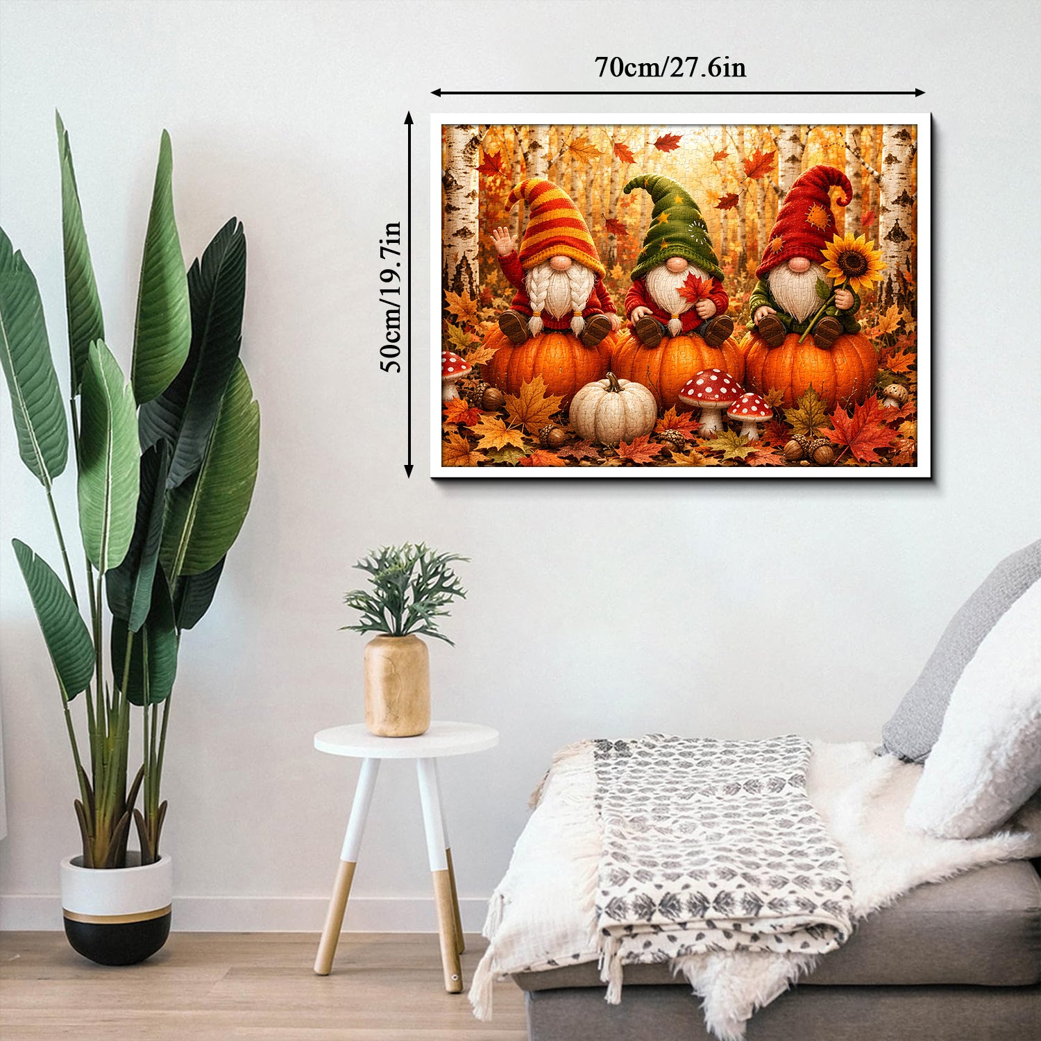 Gnome Harvest Season Jigsaw Puzzle 1000 Pieces