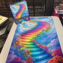 Rainbow Steps Jigsaw Puzzle 1000 Pieces
