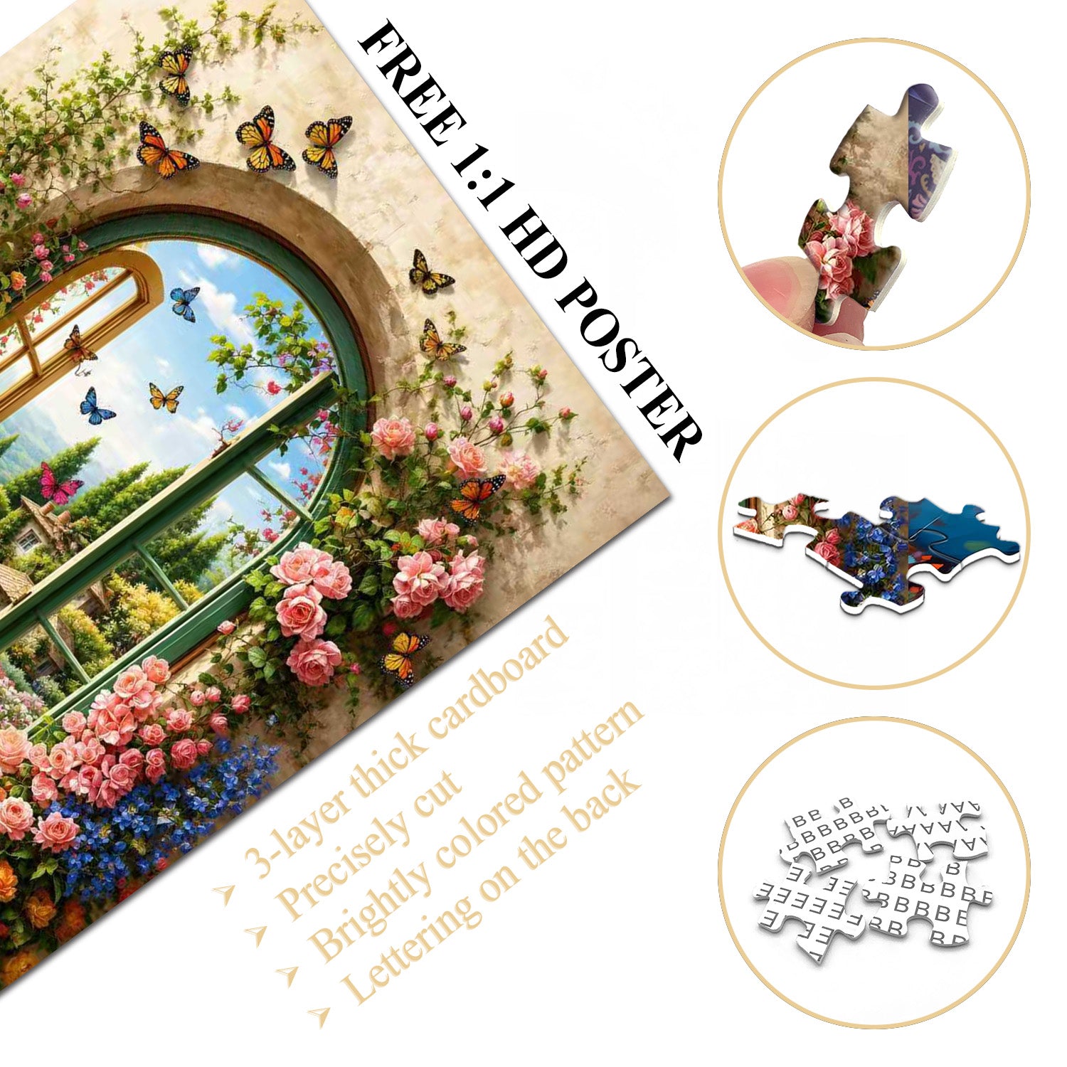 Window-Side Garden Jigsaw Puzzle 1000 Pieces