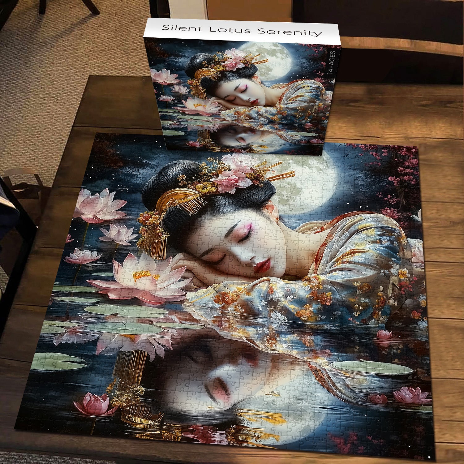 Silent Lotus Serenity Jigsaw Puzzle 1000 Pieces