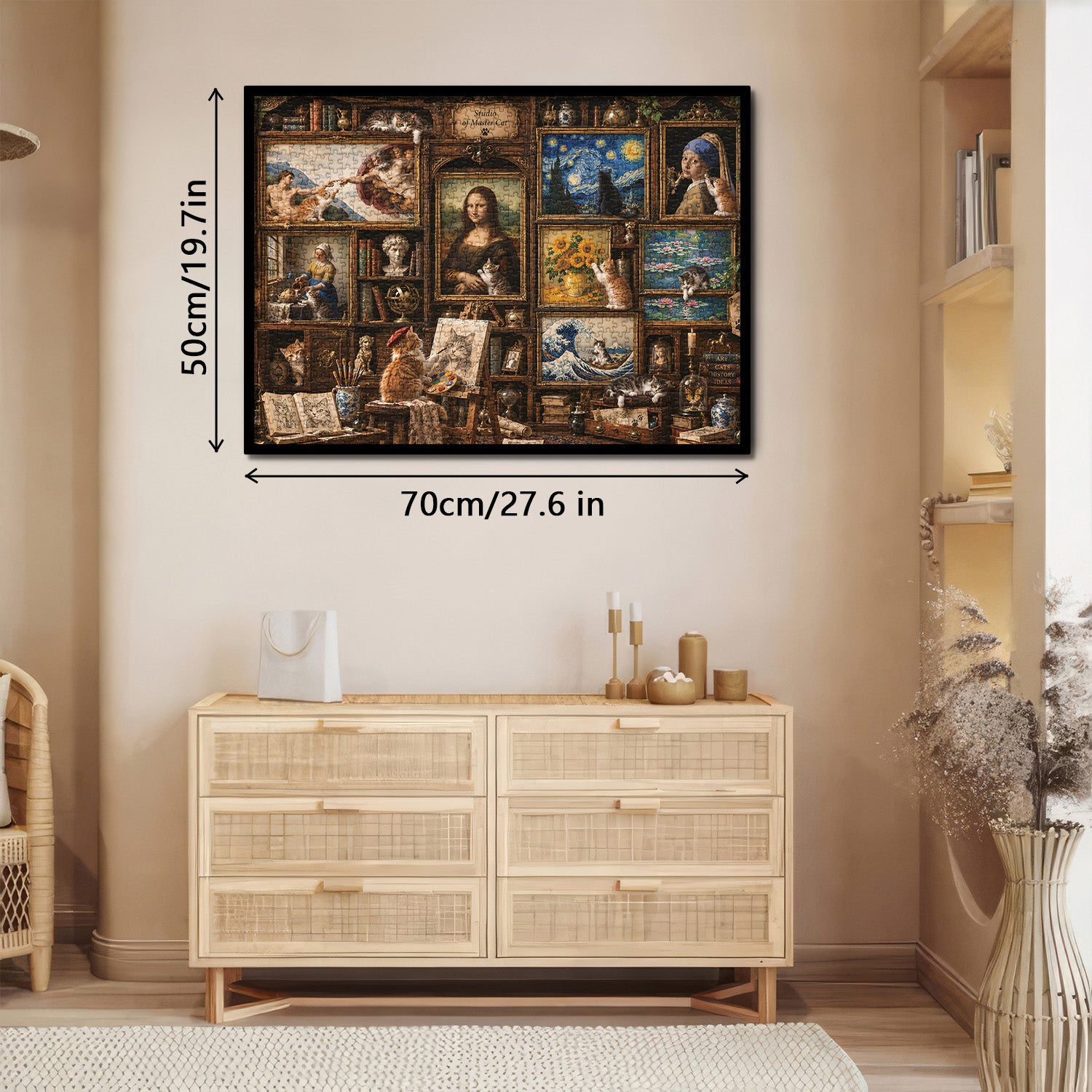 Puzzle Musée d'art du chat 1000 pièces