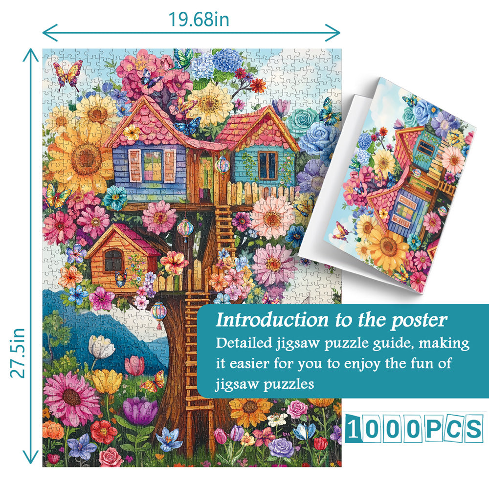 Blooming Treehouse Jigsaw Puzzle 1000 Pieces