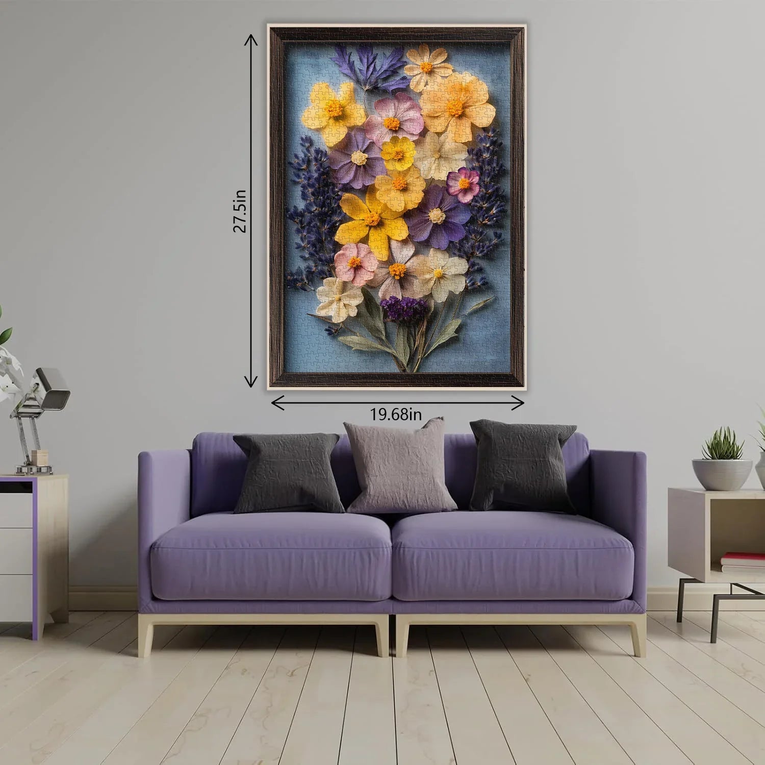 Collage de fleurs puzzle 1000 pièces