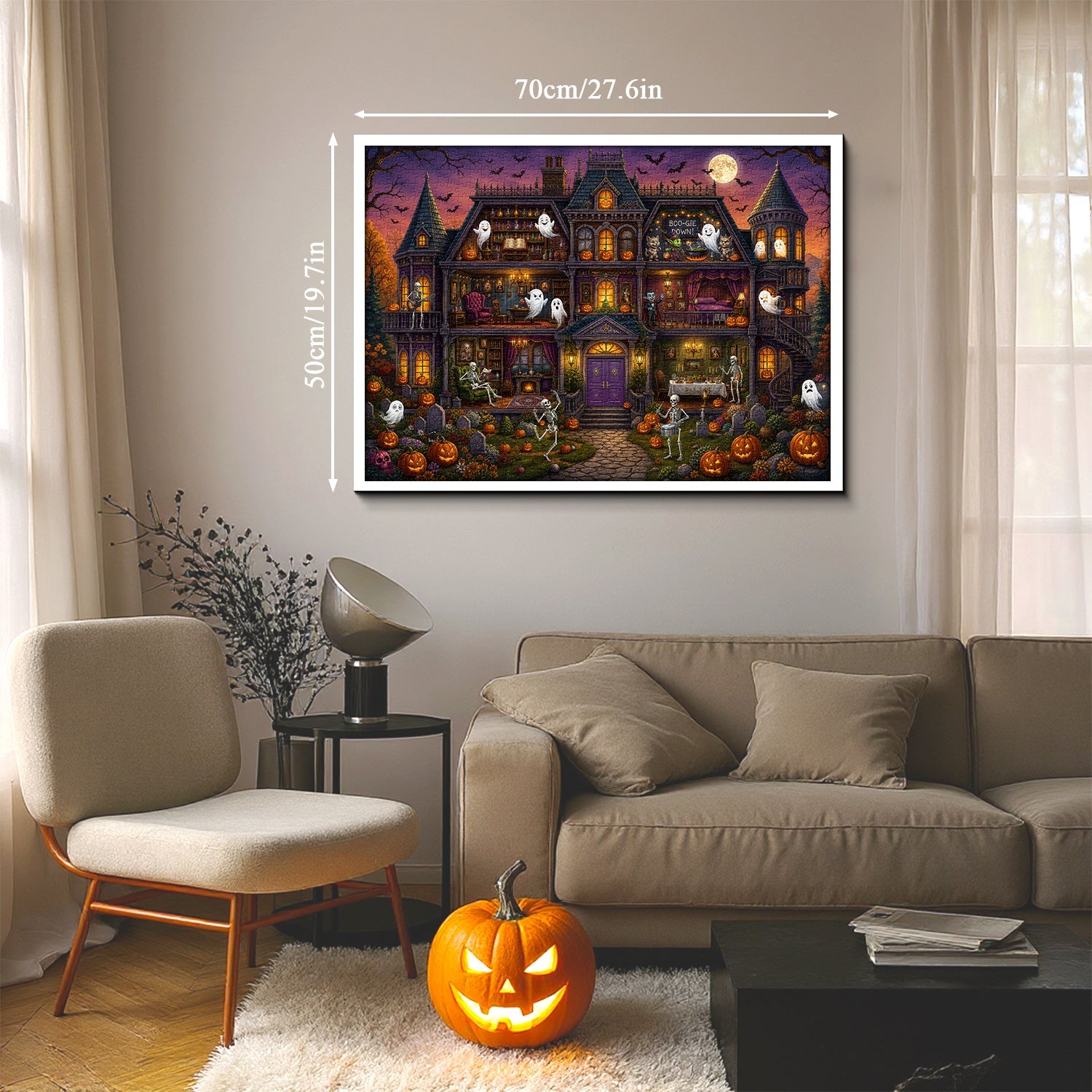Halloween Haunted Mansion Jigsaw Puzzle 1000 Piece