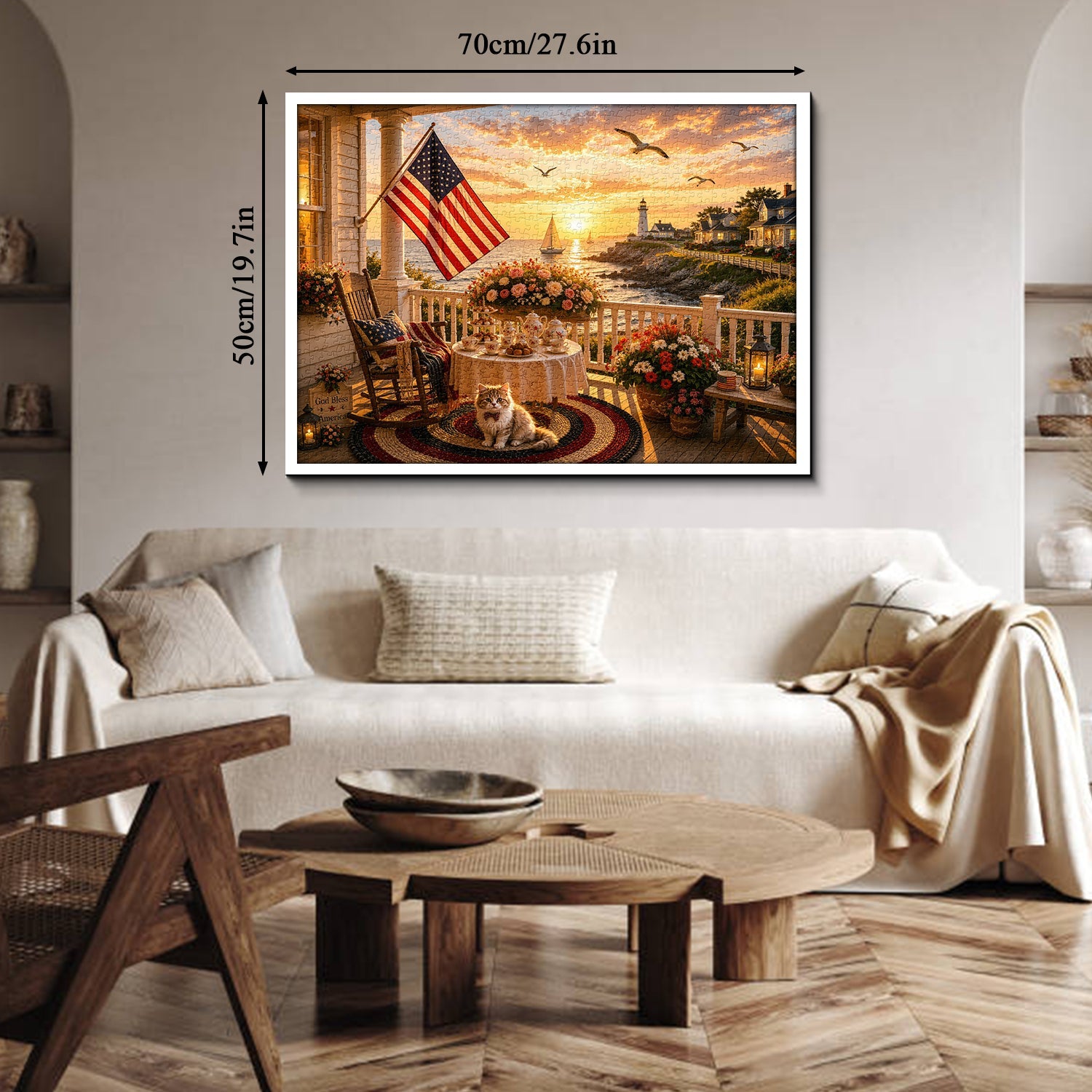Lighthouse Porch Tea Jigsaw Puzzle 1000 Pieces