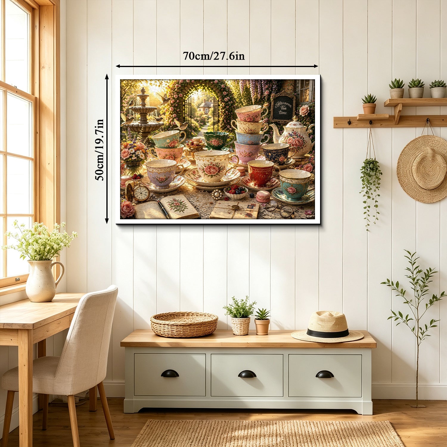 Garden Rose Tea Jigsaw Puzzle 1000 Pieces