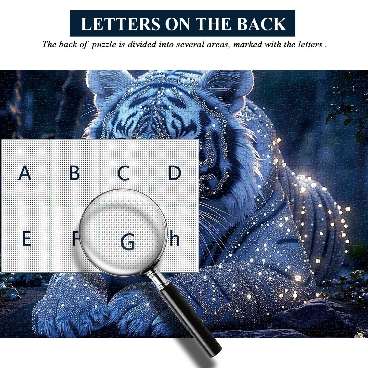 Starlit Tiger Jigsaw Puzzle 1000 Pieces