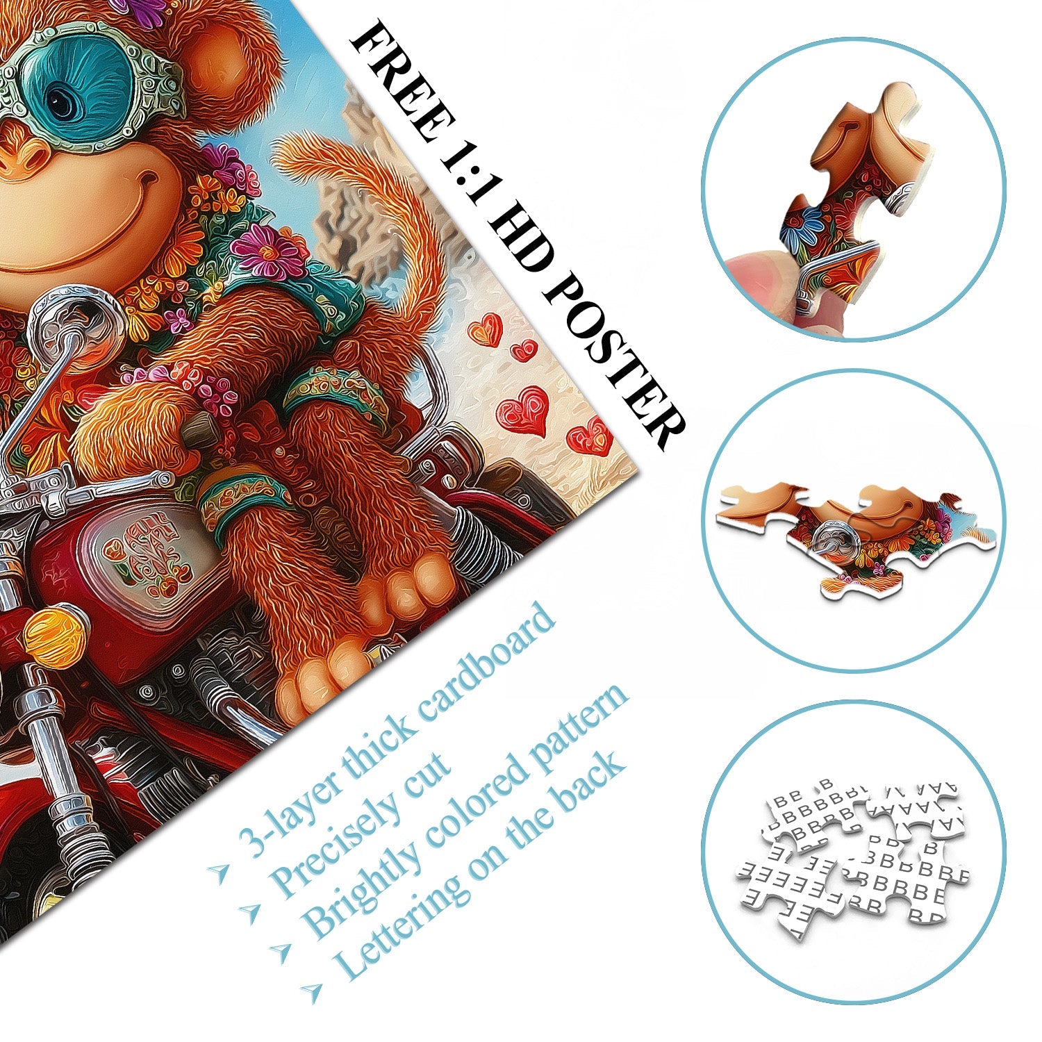 Beach Bikers Jigsaw Puzzle 1000 Pieces