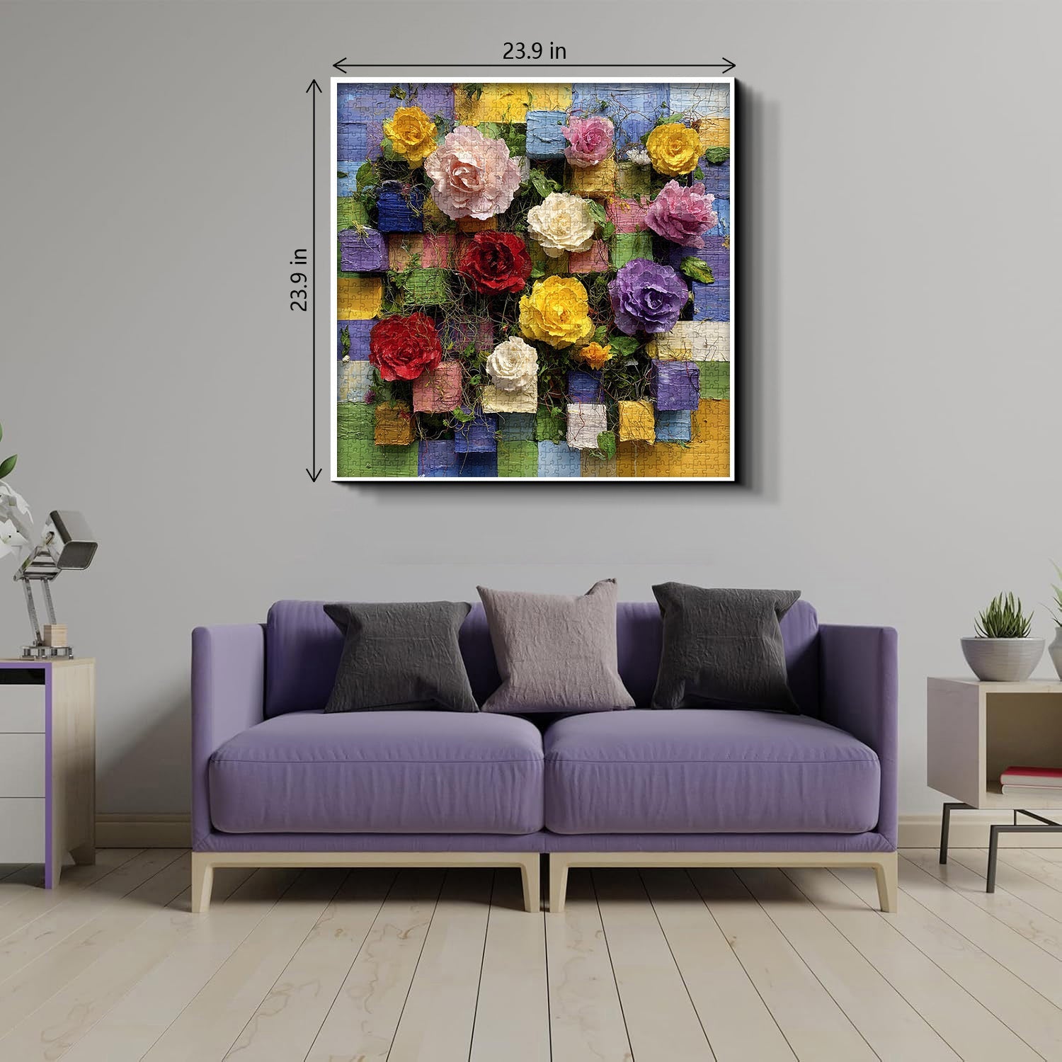 Puzzle mosaïque de roses 1000 pièces