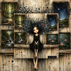 Dream Gallery Girl Jigsaw Puzzle 1000 Pieces