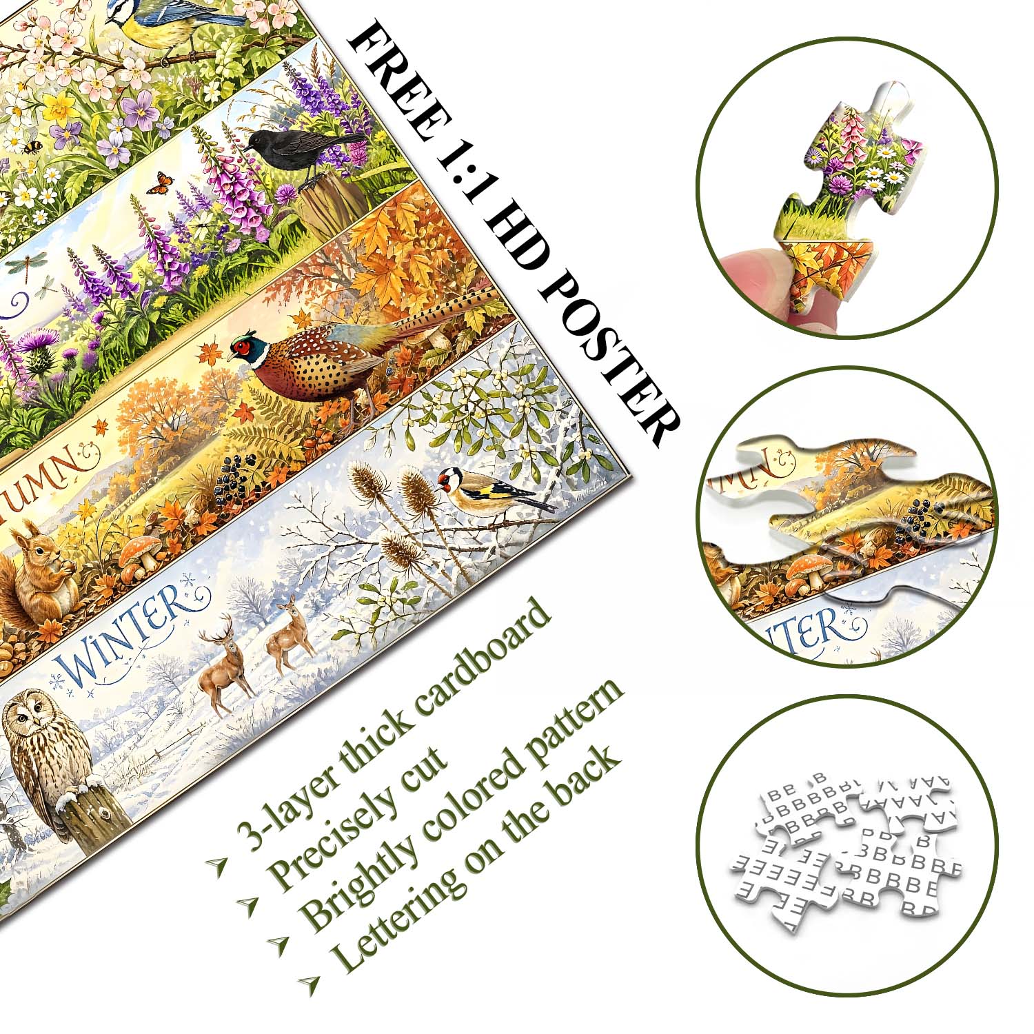 Four Seasons Jigsaw Puzzle 1000 Pieces