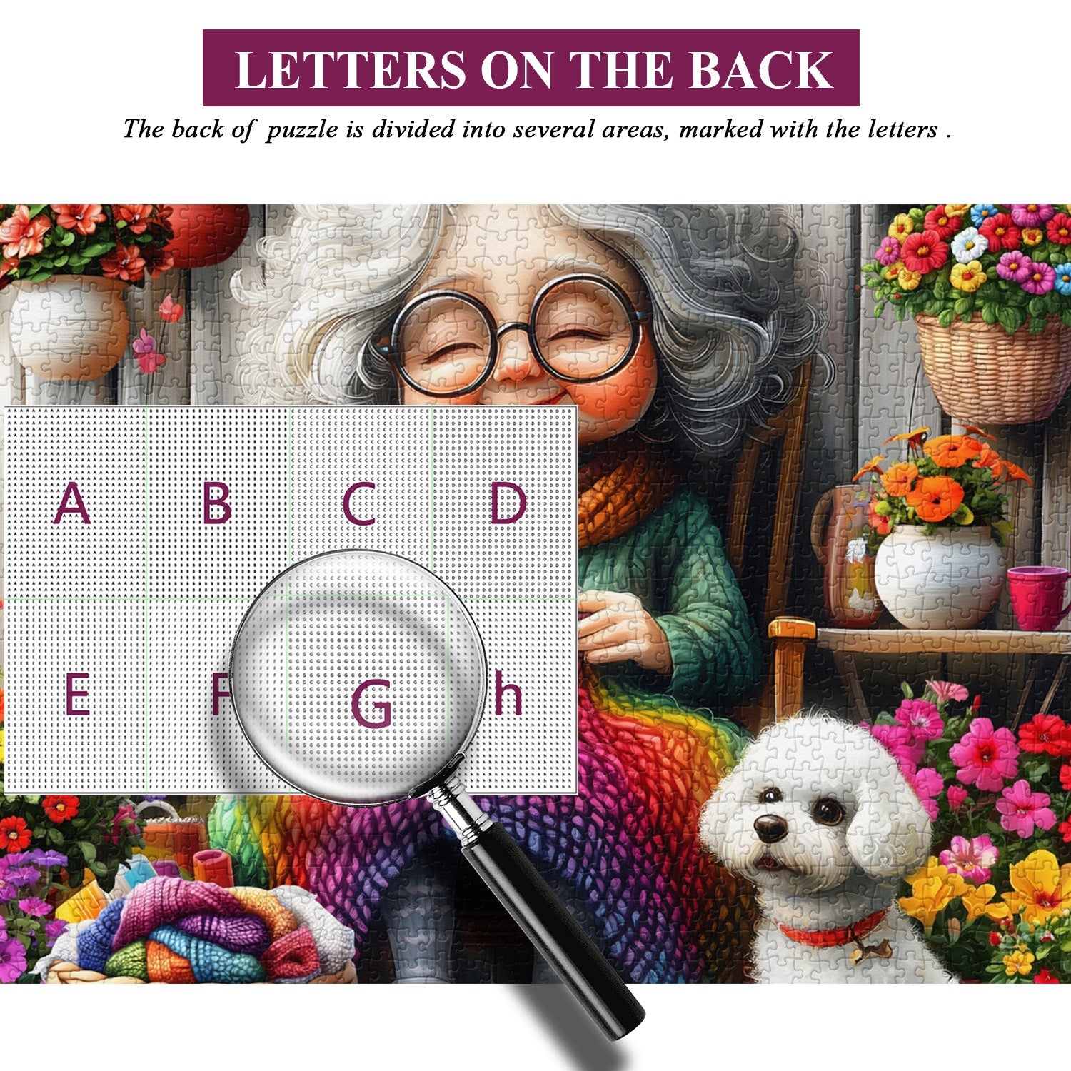 Puzzle en tricot douillet de grand-mère 1000 pièces