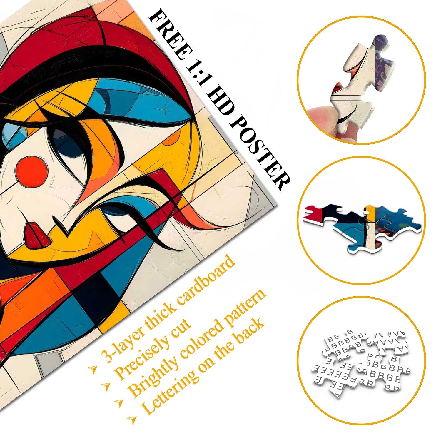 Puzzle mit geometrischem Rhythmus, 1000 Teile