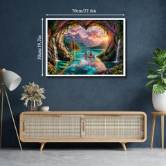 Puzzle Heart Rock Lake Adventure 1000 pezzi