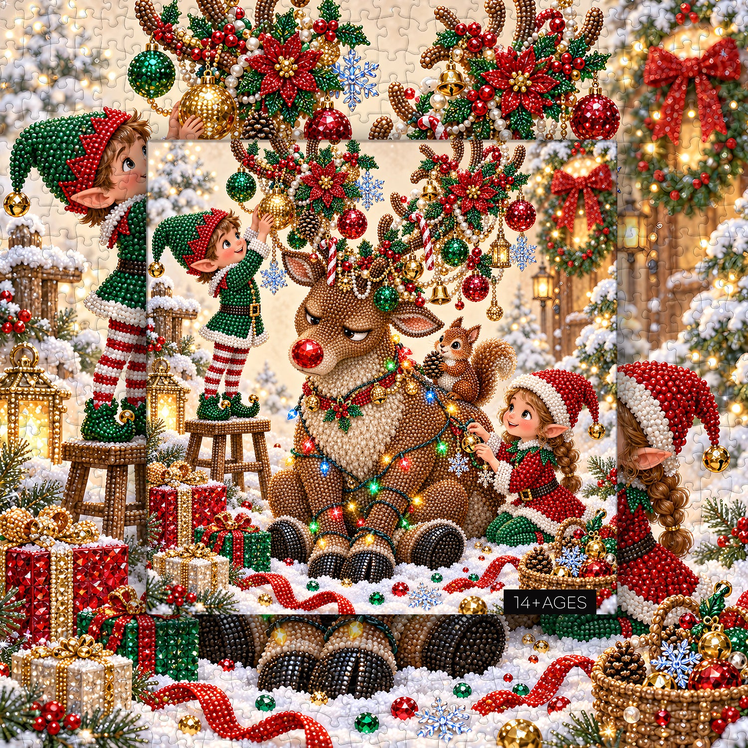 Elves’ Christmas Joy Jigsaw Puzzle 1000 Pieces