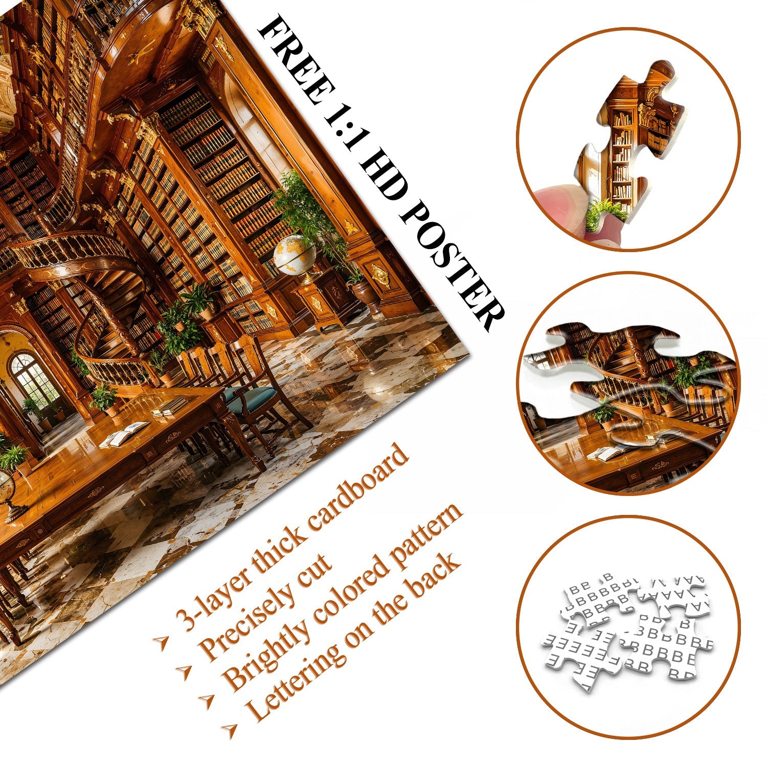 Retro Reading Room Jigsaw Puzzle 1000 Pieces