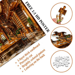 Retro Reading Room Jigsaw Puzzle 1000 Pieces