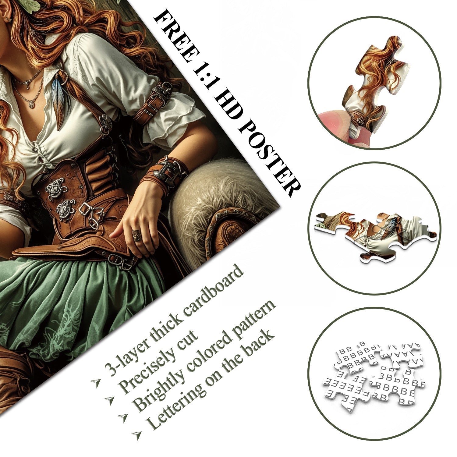 Puzzle Elfe Falconer 1000 pièces