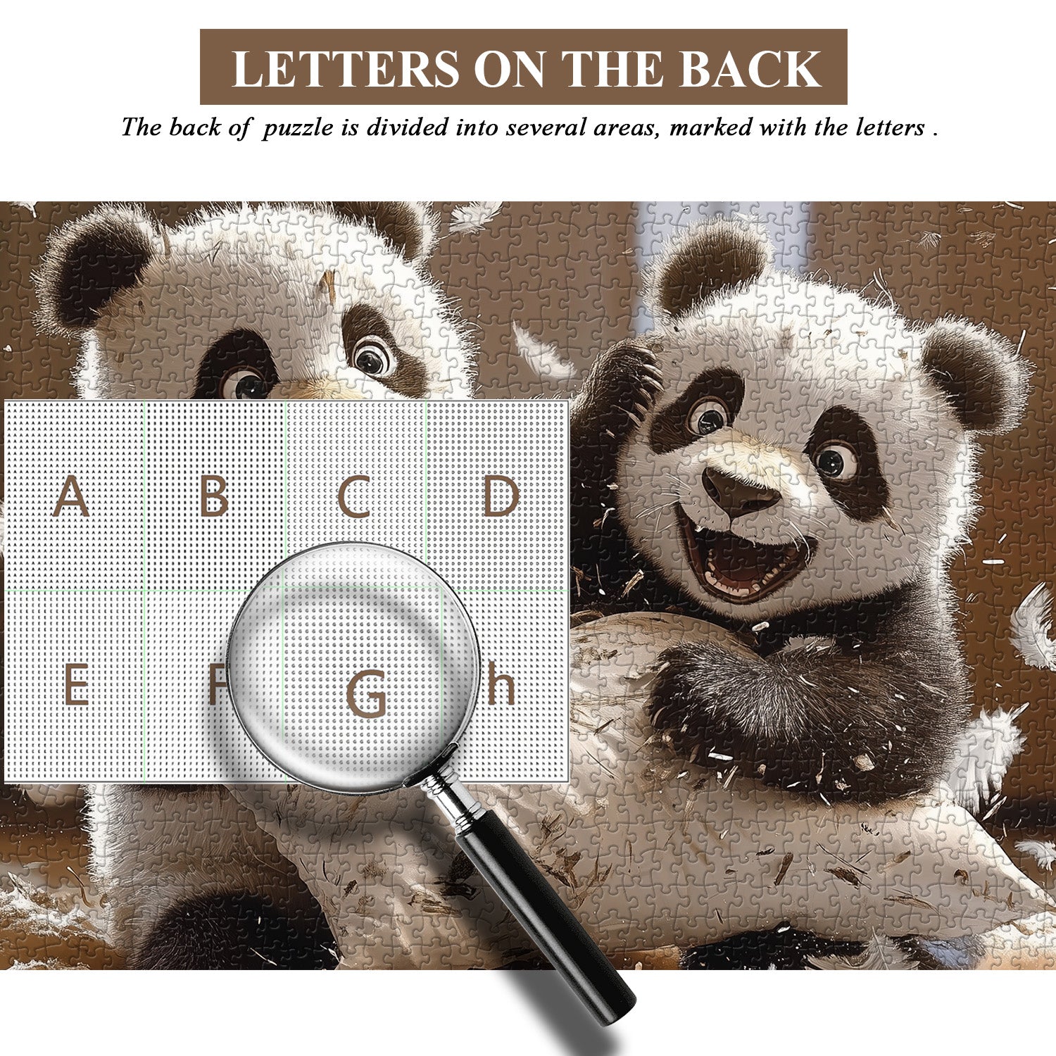 Joyful Panda Prank Jigsaw Puzzle 1000 Pieces