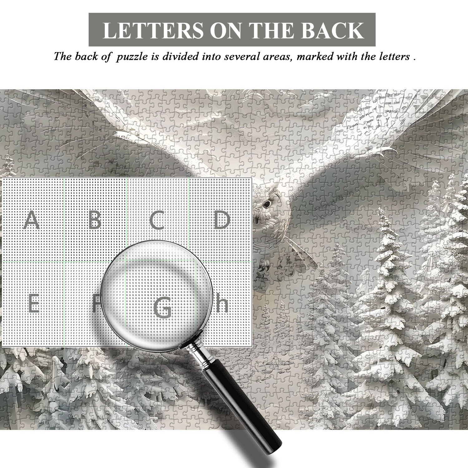 Puzzle Gufo Nella Neve 1000 Pezzi