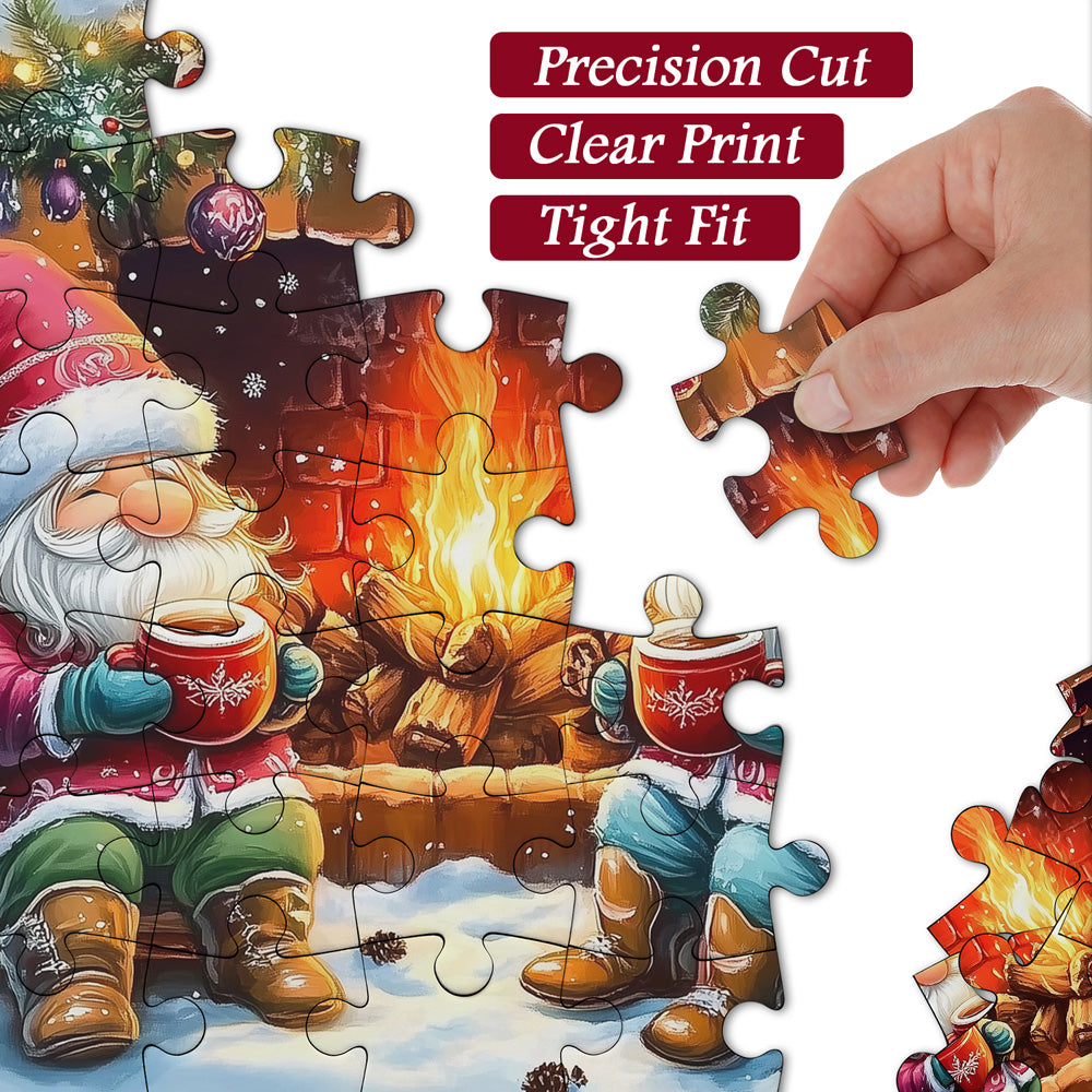 Fireside Gnome Christmas Jigsaw Puzzles 1000 Pieces