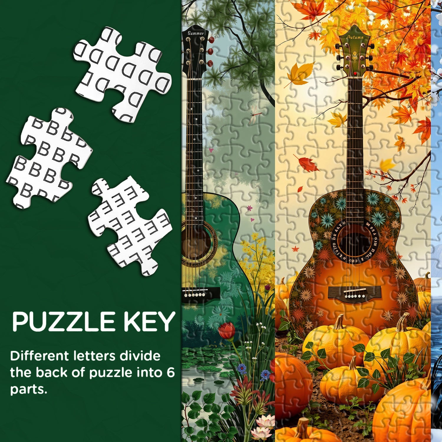 Puzzle per chitarra delle quattro stagioni, 1000 pezzi