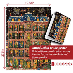 A Window Christmas Jigsaw Puzzle 1000 Pieces