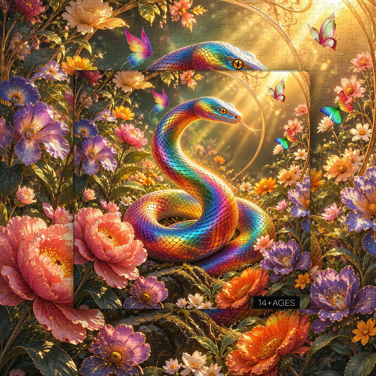 Golden Light Serpent Jigsaw Puzzle 1000 Pieces