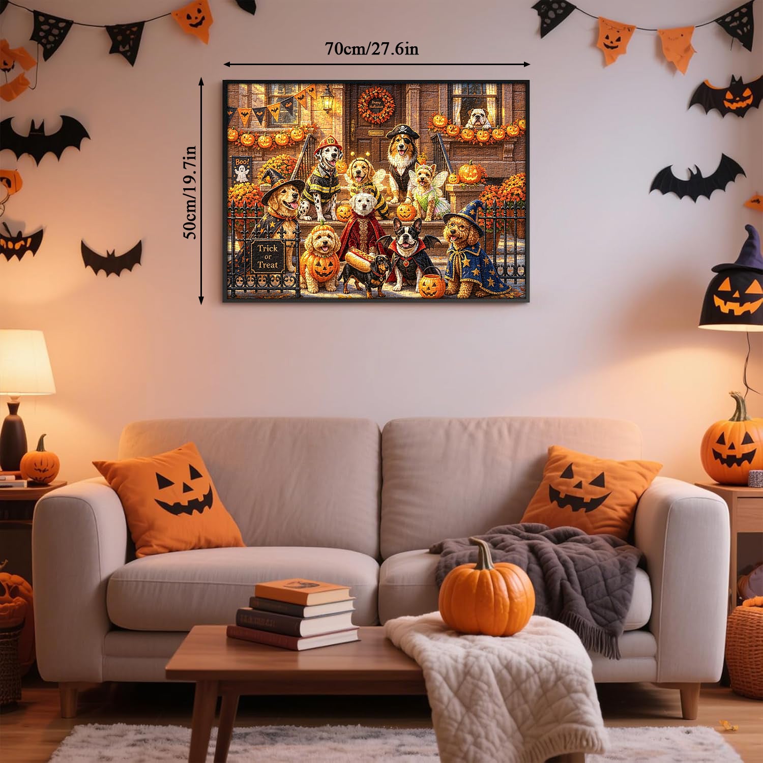 Trick-or-Treat Pups Jigsaw Puzzle 1000 Pieces