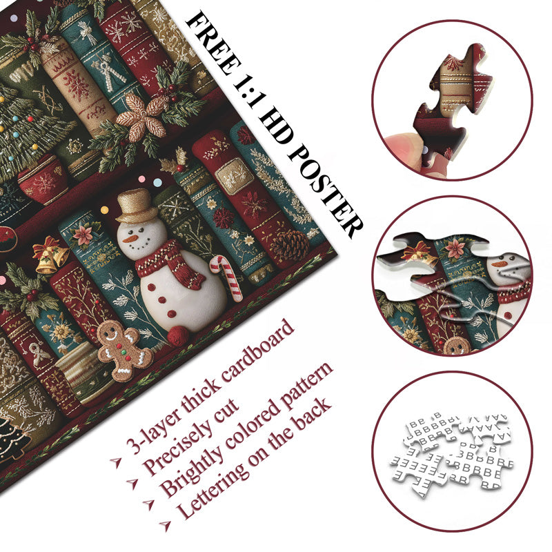 Christmas Embroidery Shelf Jigsaw Puzzle 500 Pieces