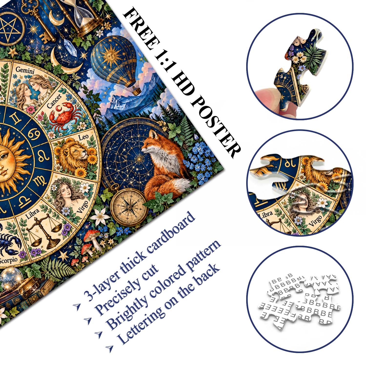 Astro Zodiac Garden Jigsaw Puzzle 1000 Pieces