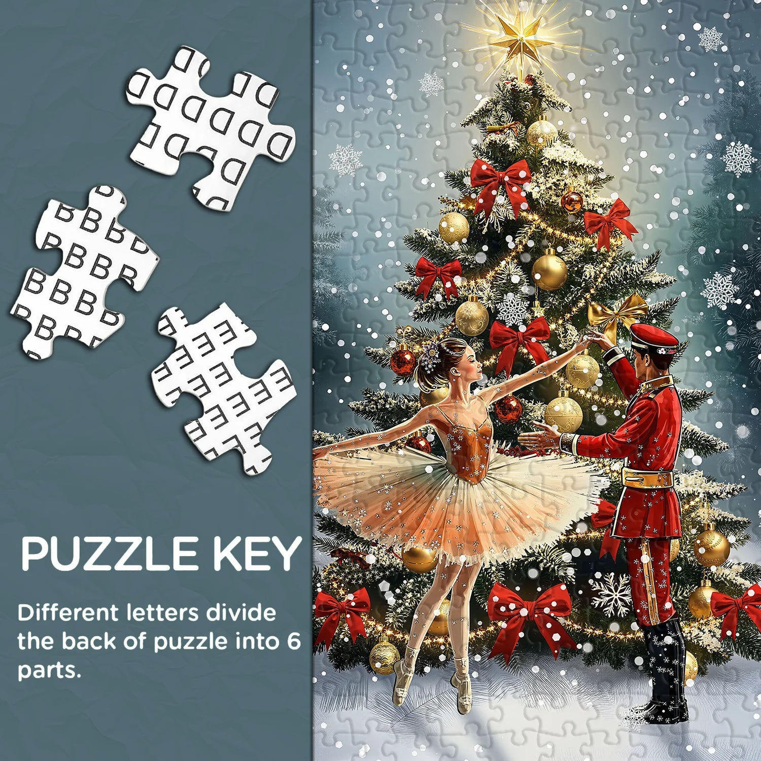 Puzzle Danse de Noël étoilé 1000 pièces