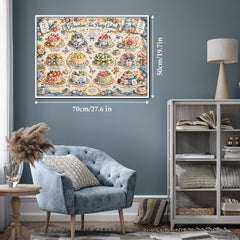 Puzzle vintage con torte da tè, 1000 pezzi