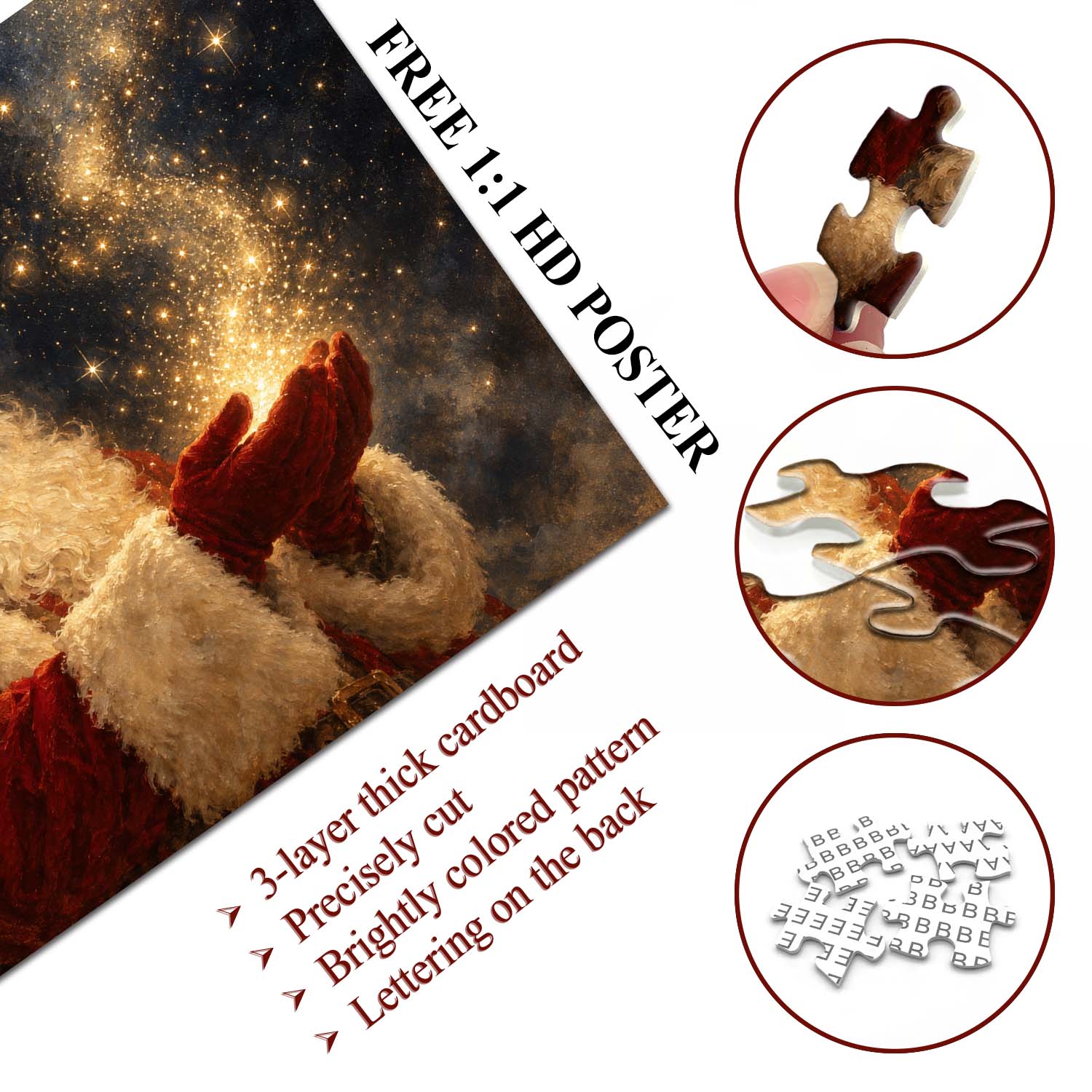Santa’s Starry Magic Jigsaw Puzzle 1000 Pieces